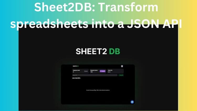 Sheet2DB